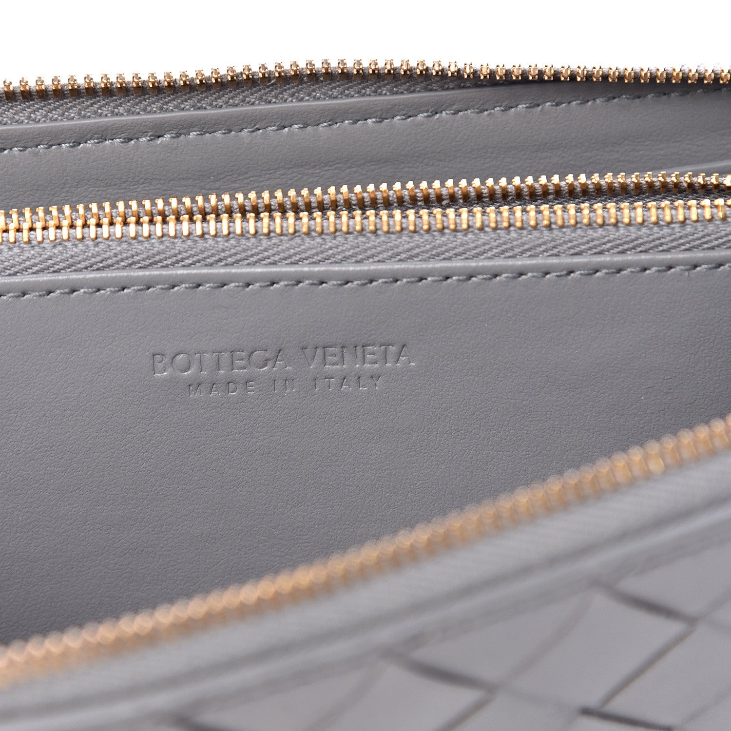 Bottega Veneta Nappa Intrecciato Zip Around Wallet Concrete 5 of 8
