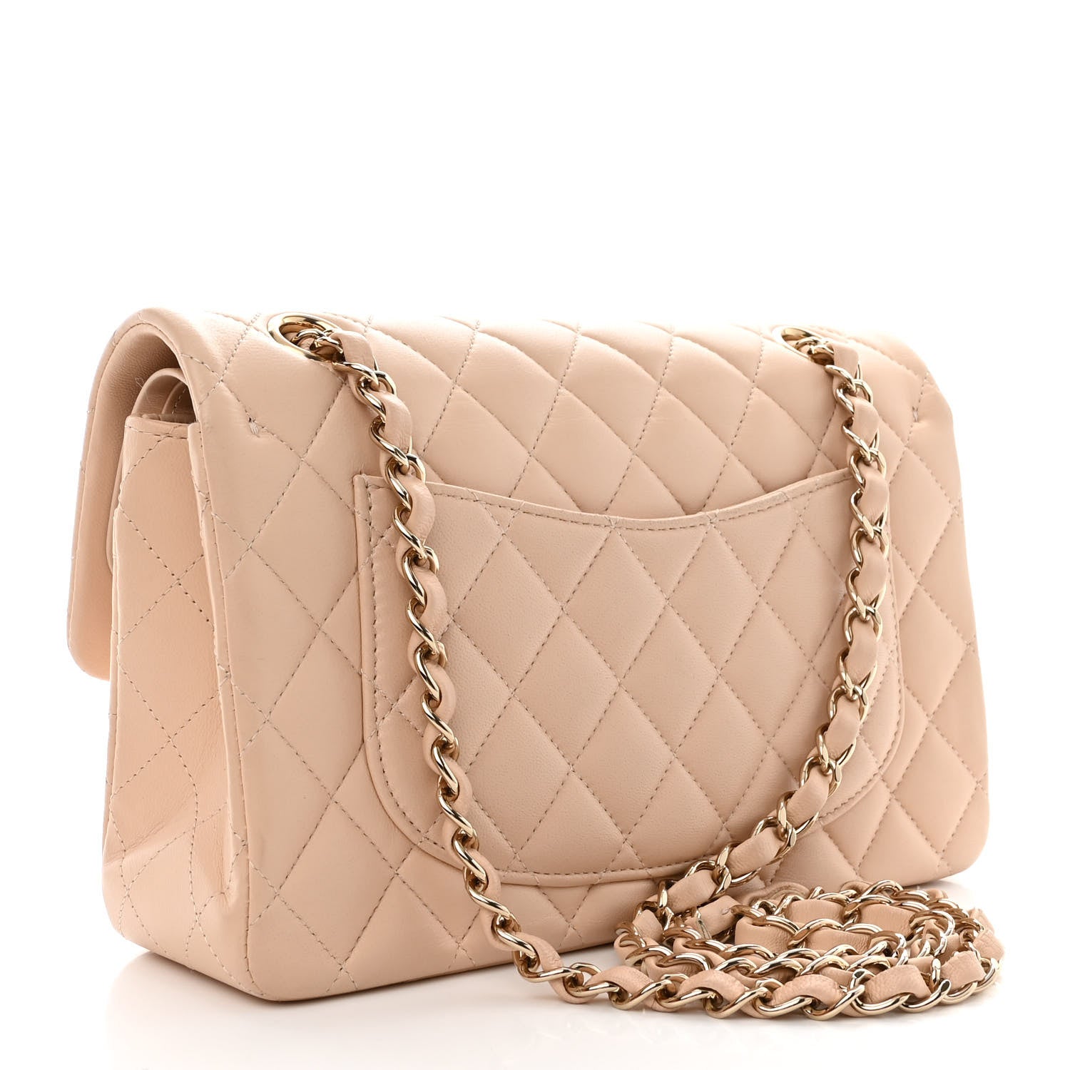 Chanel Lambskin Quilted Small Double Flap Beige 3 of 11