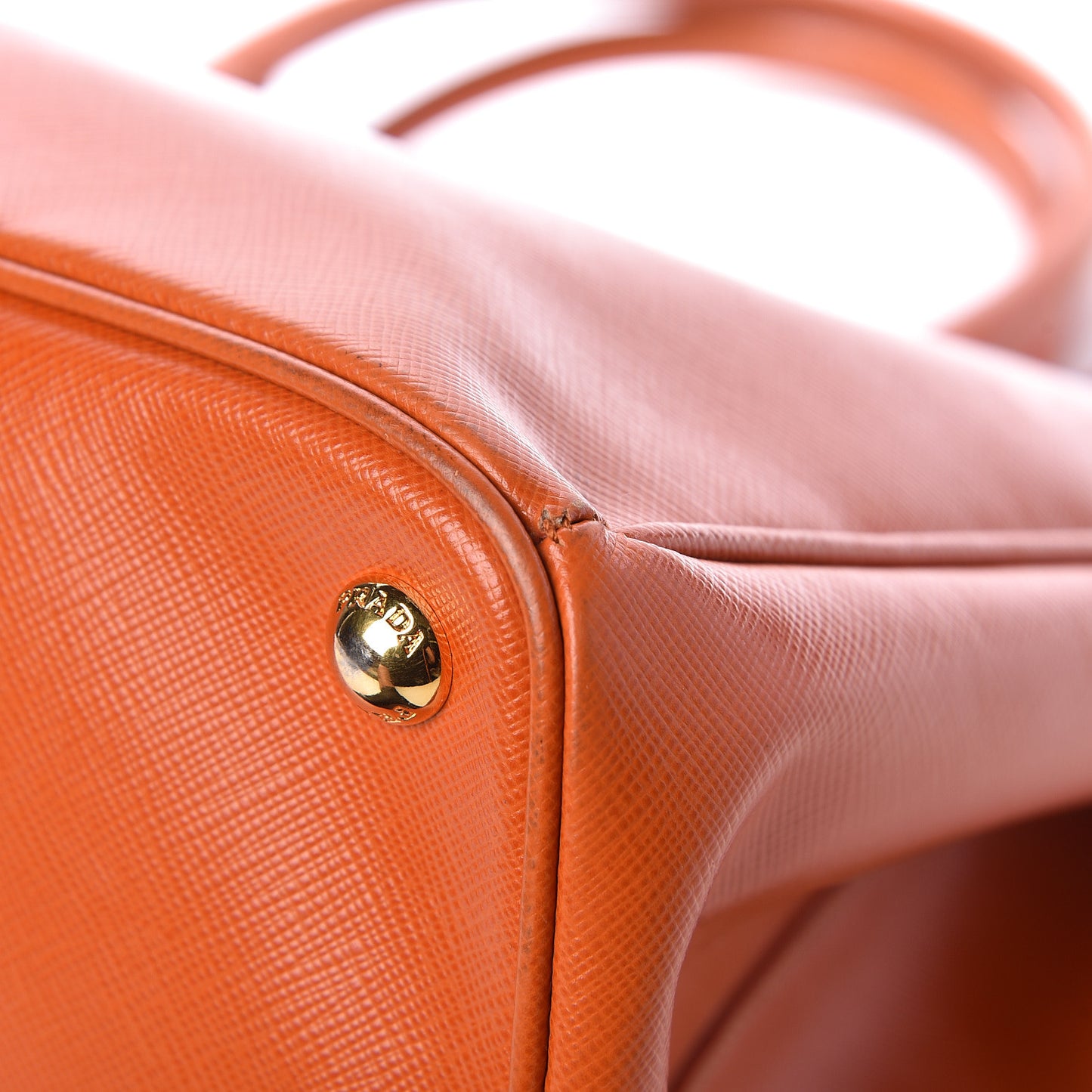 Saffiano Lux Large Tote Papaya