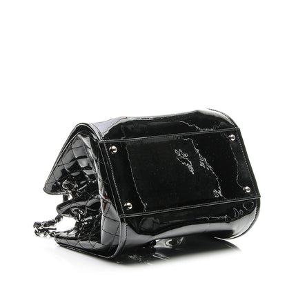 Chanel Vinyl Accordion Tote Black 4 of 7