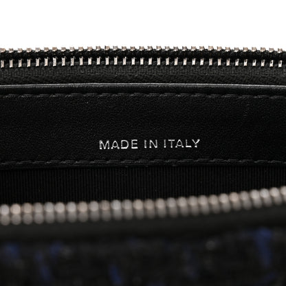 Chanel Tweed Aged Calfskin Quilted Small Gabrielle Clutch With Chain Black Blue 8 of 14