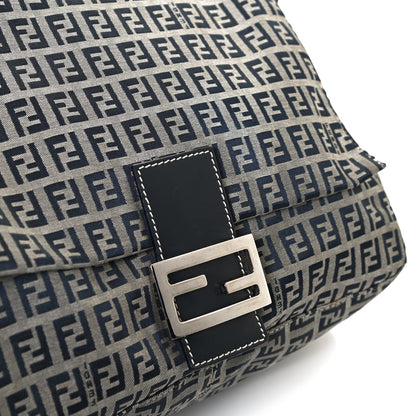 Fendi Zucchino Mama Baguette Navy 9 of 11