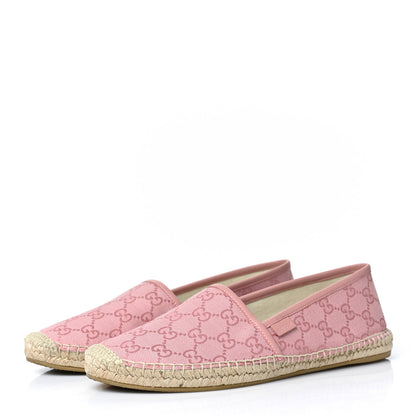 Gucci Monogram Espadrilles 40.5 Soft Pink 3 of 8
