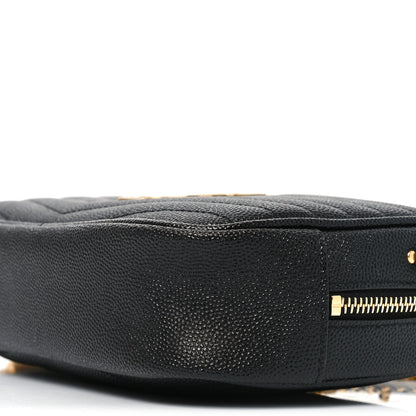 Saint Laurent Grain De Poudre Matelasse Monogram Mini Lou Camera Bag Black 10 of 10