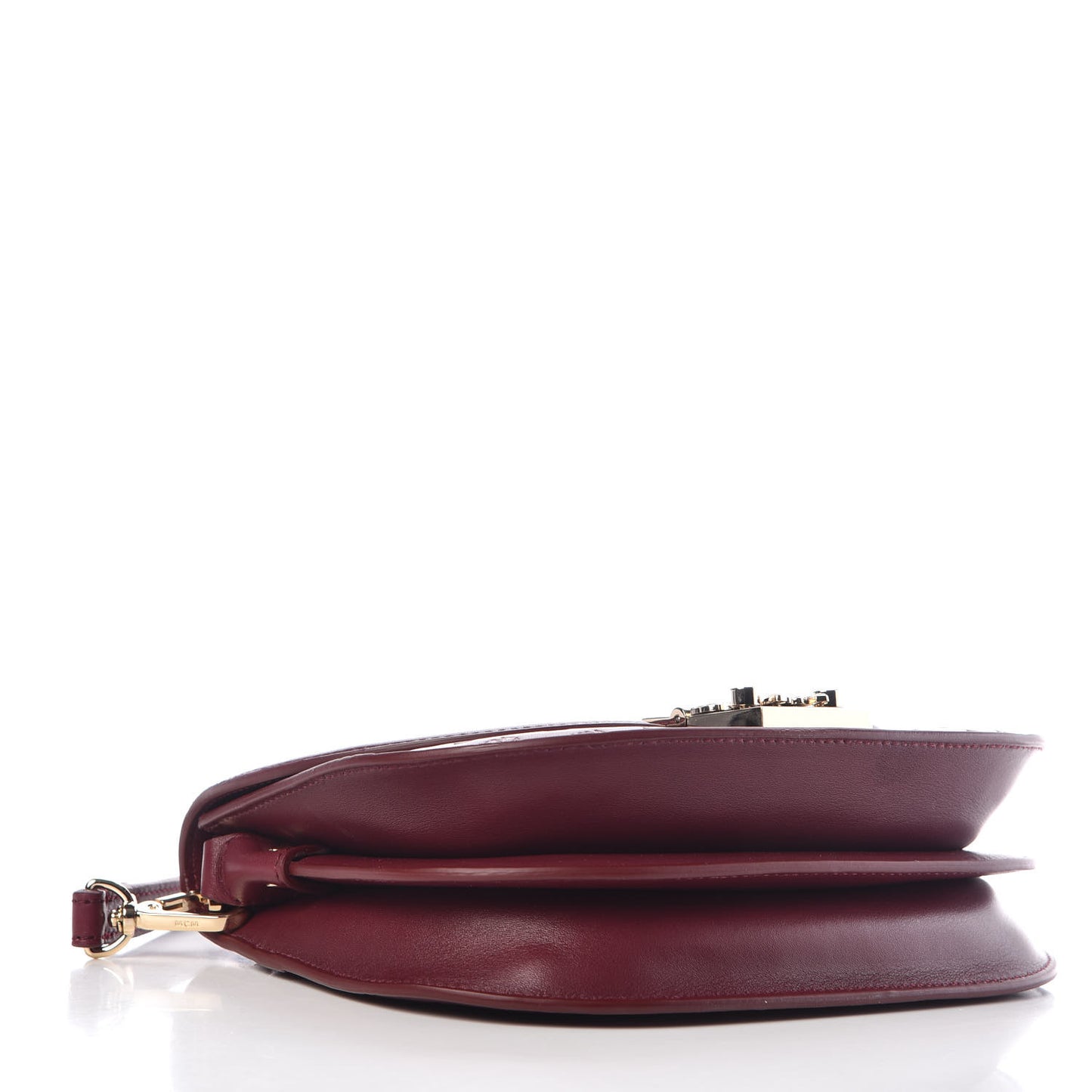 Calfskin Monogram Trisha Shoulder Bag Very Plum