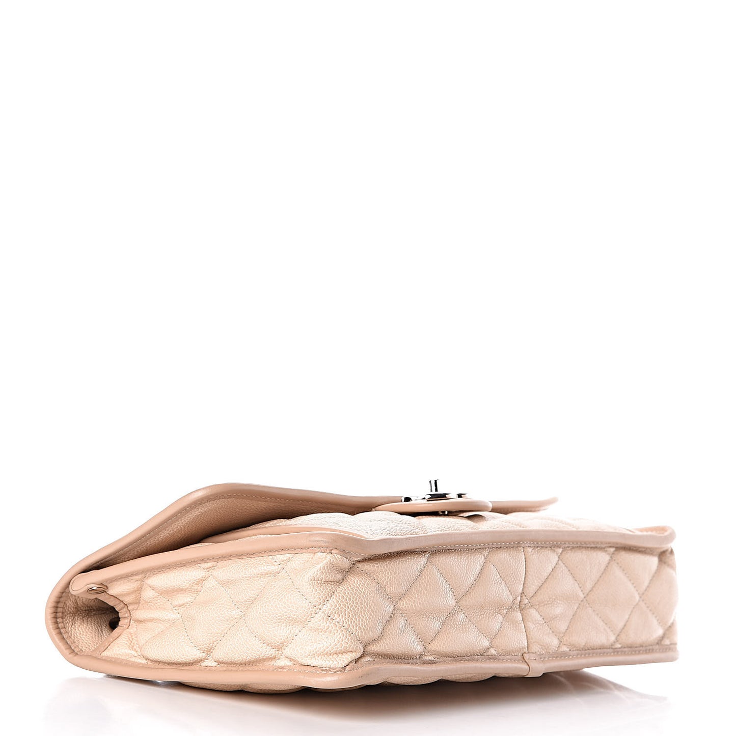 Caviar French Riviera Large Flap Beige