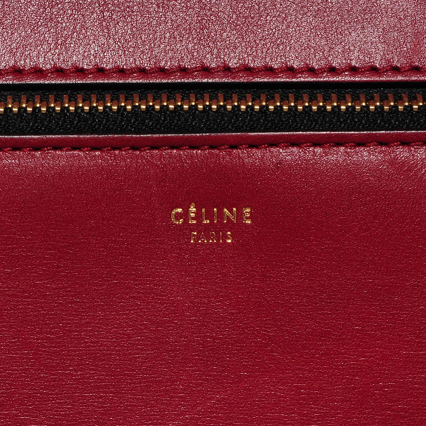 Palmelato Calfskin Medium Edge Shoulder Bag Red