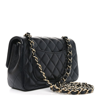 Chanel Lambskin Quilted Mini Rectangular Flap Black 3 of 11