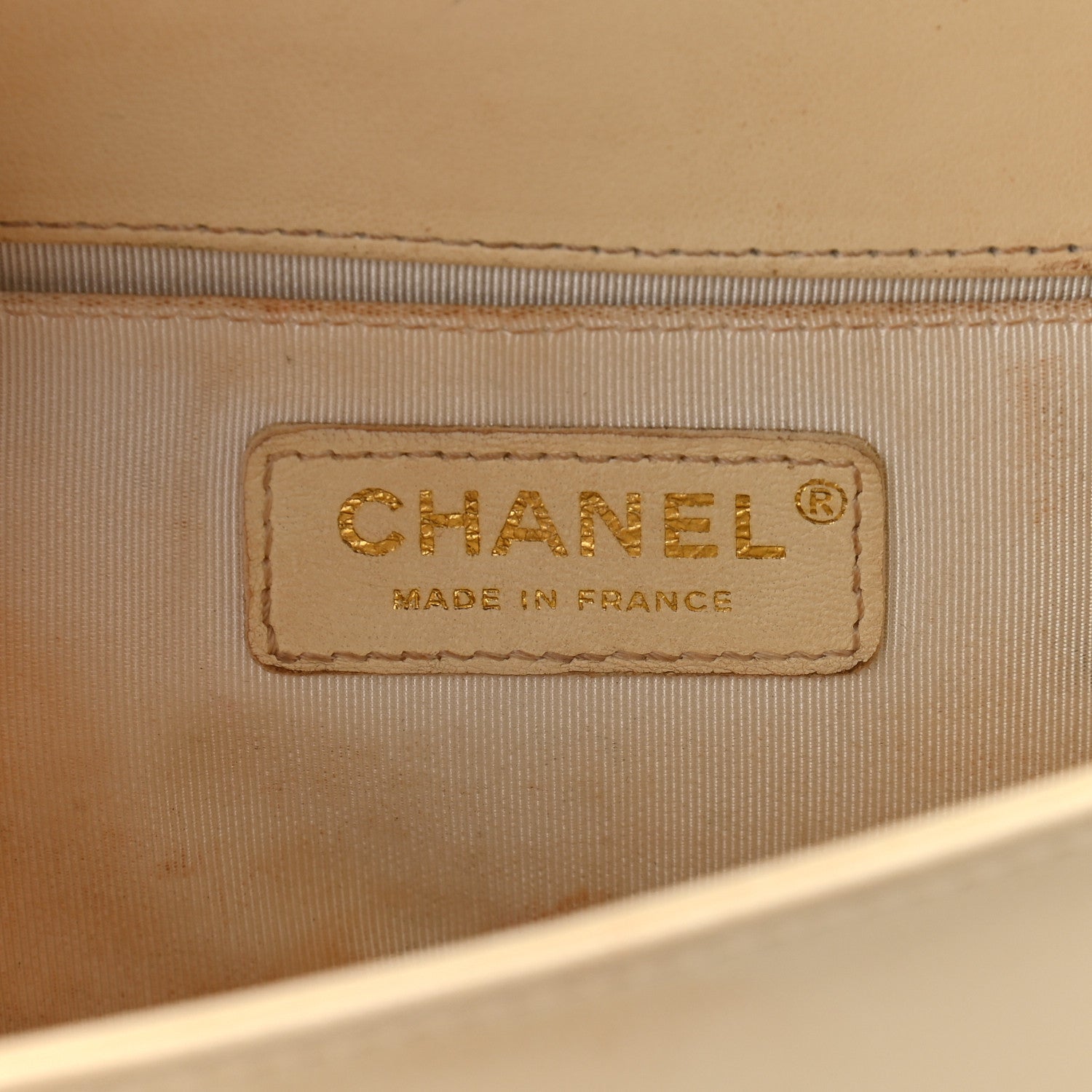 Chanel Lambskin Quilted Medium Boy Flap Light Beige 5 of 11