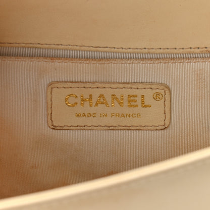 Chanel Lambskin Quilted Medium Boy Flap Light Beige 5 of 11
