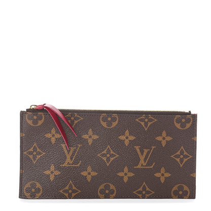 Louis Vuitton Monogram Felicie Chain Wallet Zippered Insert Fuchsia 1 of 5