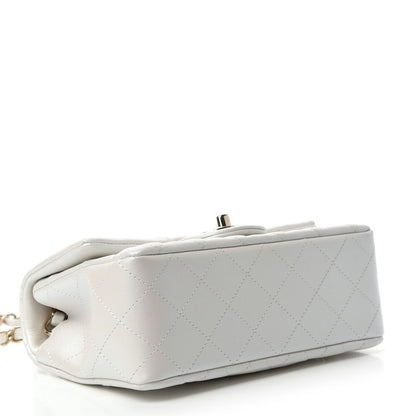 Chanel Iridescent Calfskin Quilted Mini Rectangular Flap White 4 of 11