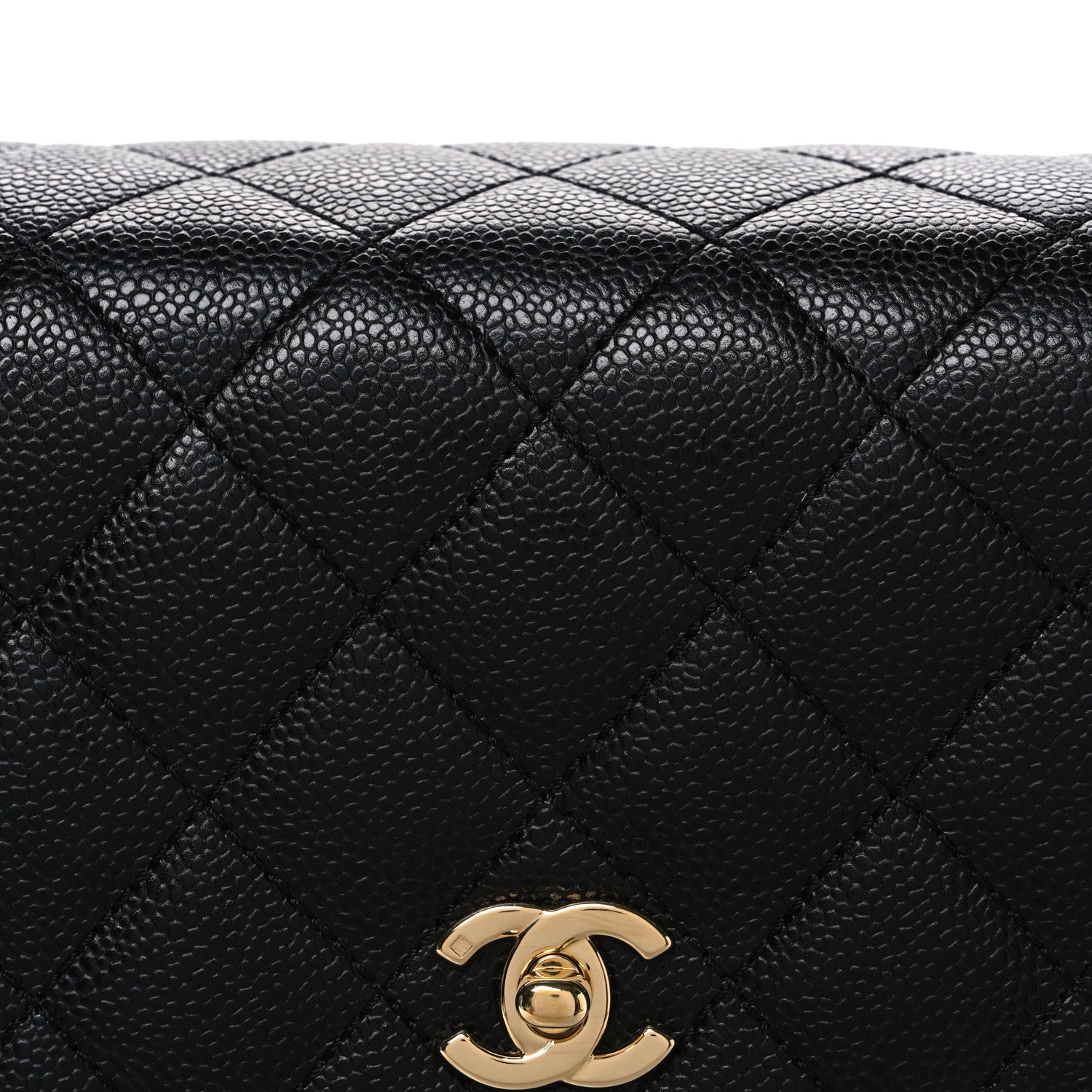 Chanel Caviar Quilted Jumbo Kelly Flap Black 8 of 10