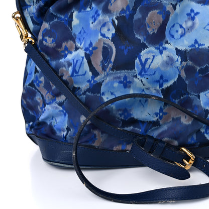 Louis Vuitton Nylon Monogram Ikat Noefull MM Grand Blue 14 of 28