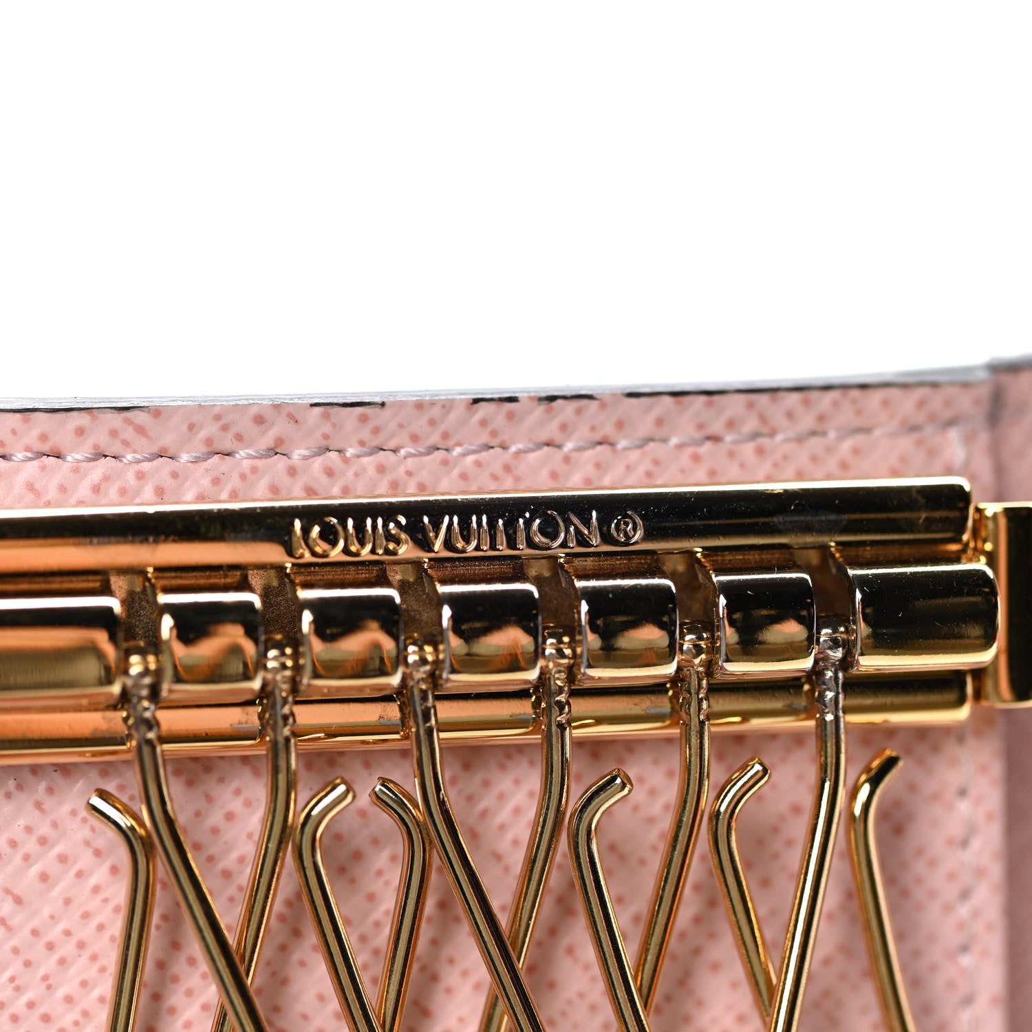 Louis Vuitton Damier Ebene Multicles 6 Key Holder Rose Ballerine 8 of 13