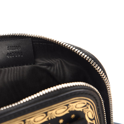 Gucci X SEGA Calfskin GUCCY Stars Mini Dome Shoulder Bag Black Gold 7 of 12