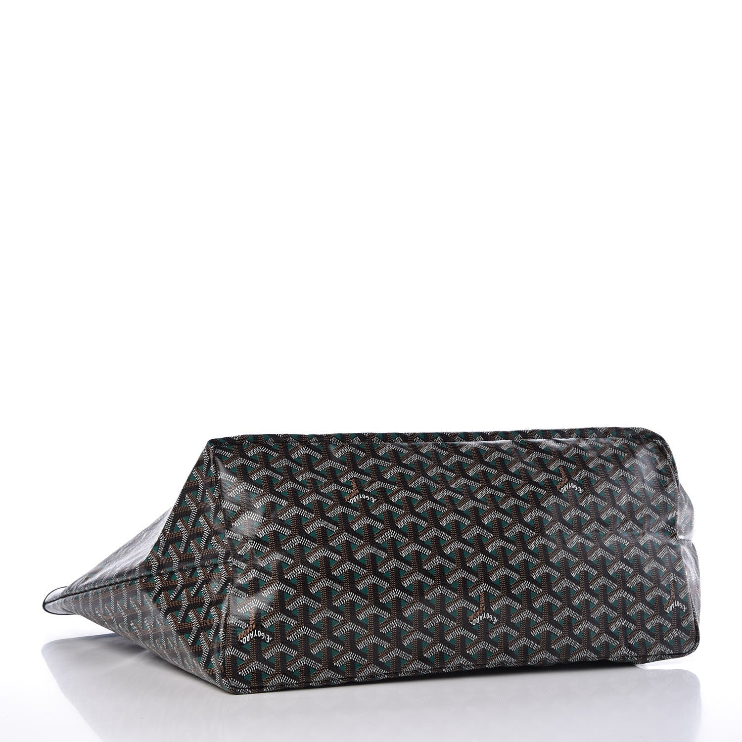 Goyard Goyardine Saint Louis Claire Voie GM Black Green 5 of 9
