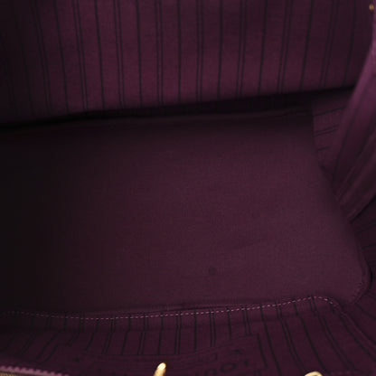 Louis Vuitton Monogram Totem Neverfull MM Magenta 5 of 9