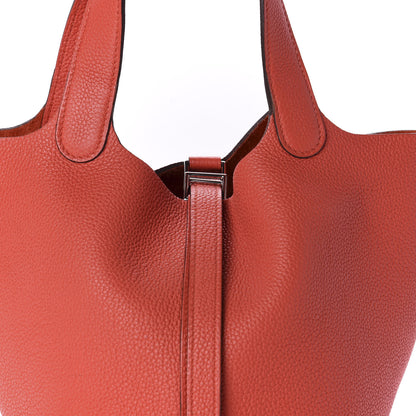 Hermes Taurillon Maurice Picotin Lock 18 PM Capucine 10 of 11