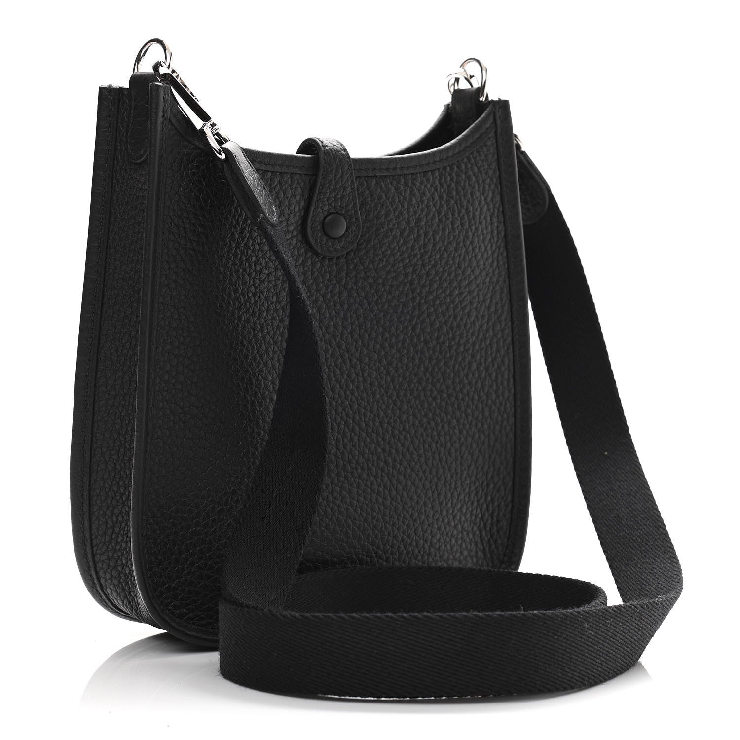 Hermes Taurillon Clemence Evelyne TPM Black 3 of 11