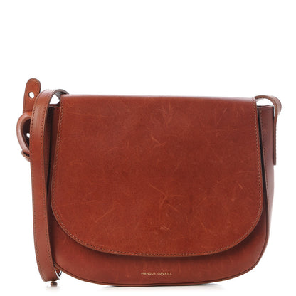 Mansur Gavriel Calfskin Flap Crossbody Saddle 1 of 11