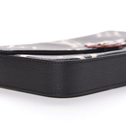 Louis Vuitton Empreinte Monogram Giant Crafty Pochette Felicie Black Creme 6 of 9