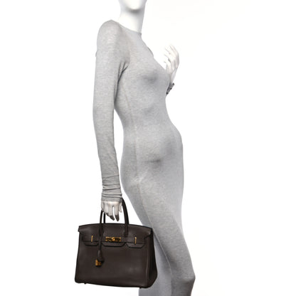 Hermes Togo Birkin 30 Chocolate 2 of 10