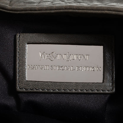 Saint Laurent Leather Large Roady Grey 6 of 8