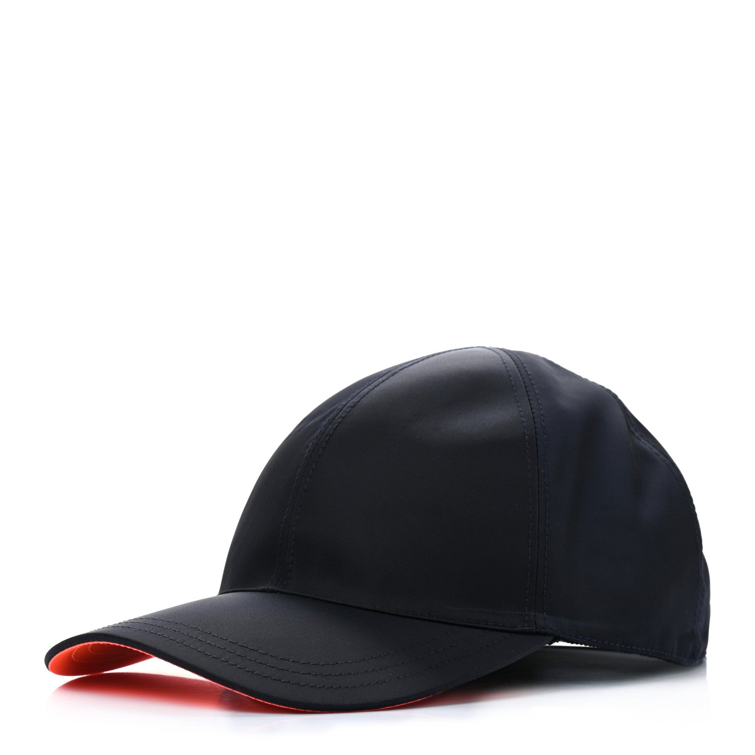 Prada Tessuto Nylon Baseball Cap L Blue Arancio 1 of 8