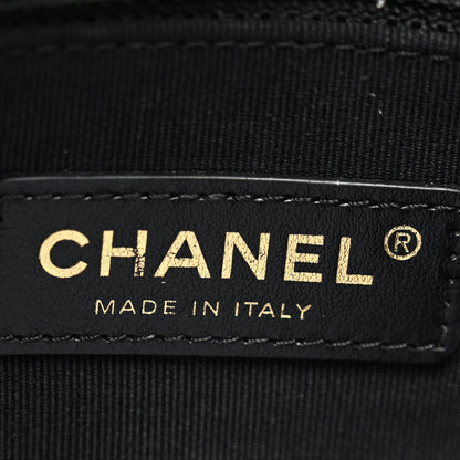 Chanel Lambskin Quilted Small Lacquered Chain Flap Black 6 of 10