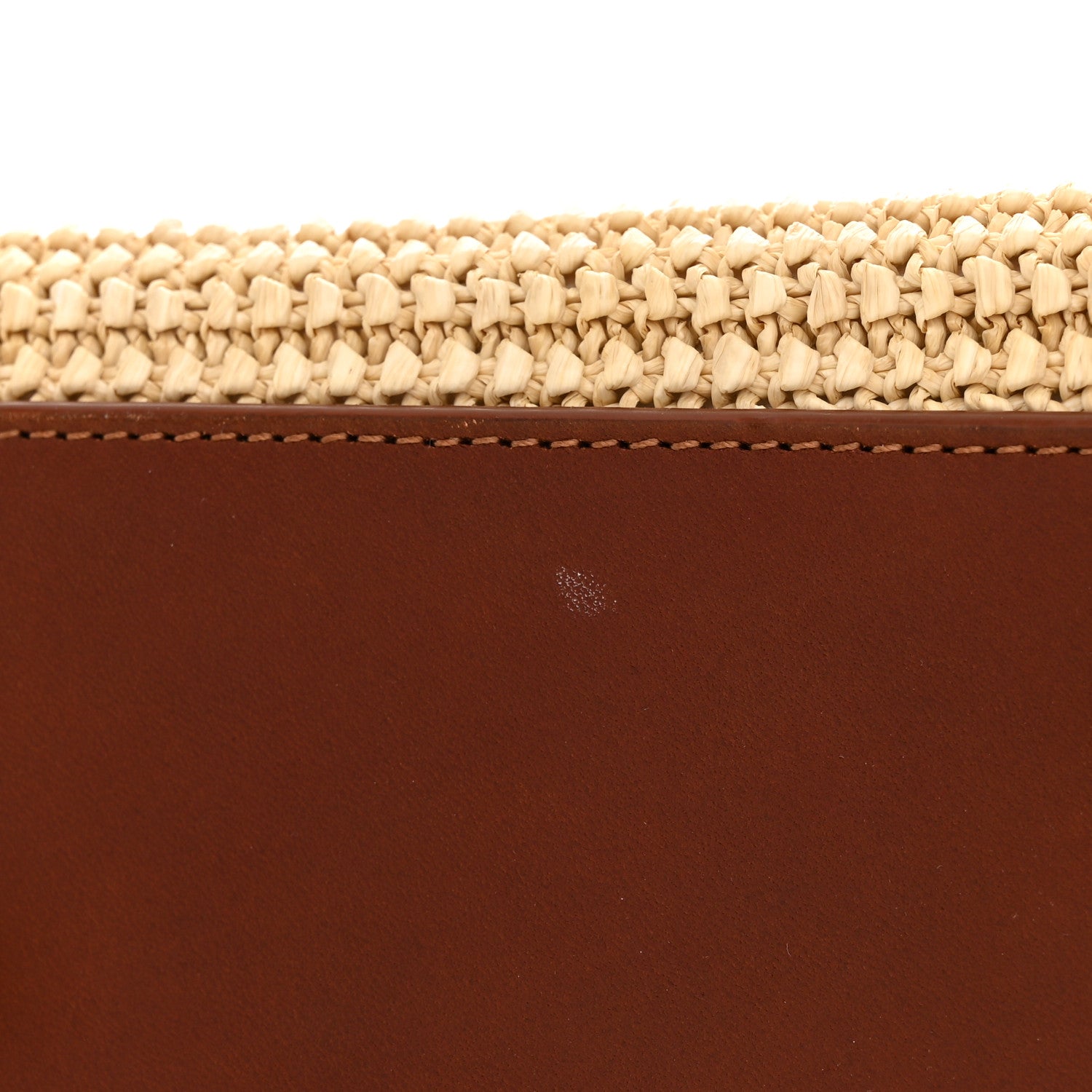 Saint Laurent Raffia Baby Monogram Downtown Cabas Cognac 10 of 10