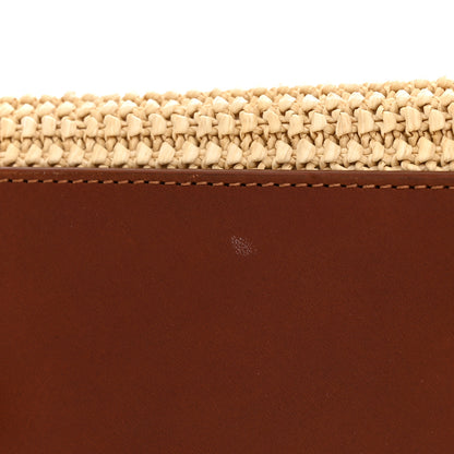 Saint Laurent Raffia Baby Monogram Downtown Cabas Cognac 10 of 10