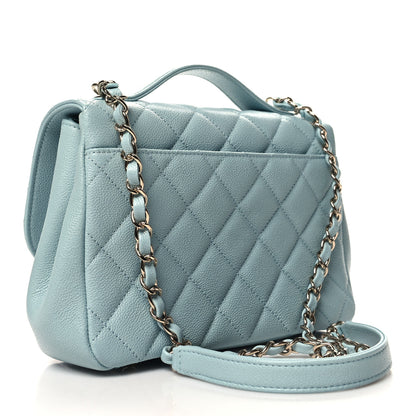 Chanel Caviar Quilted Medium Business Affinity Flap Light Blue 3 of 12