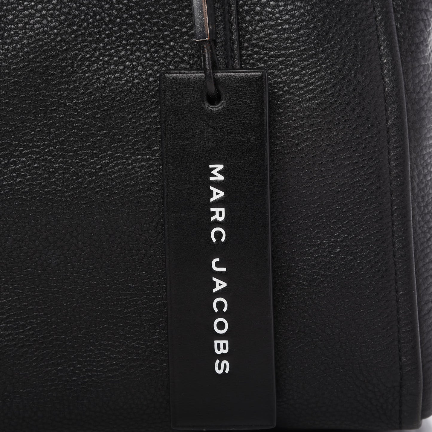 Grained Calfskin The Tag Tote Black