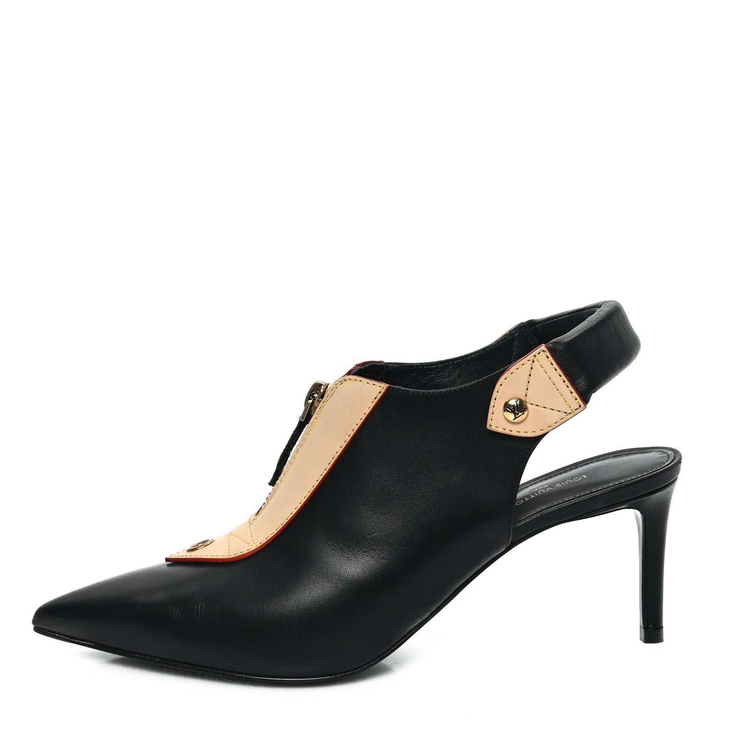 Calfskin Allure Slingback Pumps 37 Black