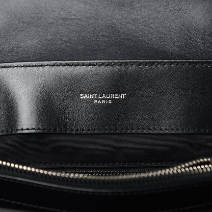 Saint Laurent Calfskin Y Quilted Monogram Medium Loulou Chain Satchel Black 8 of 11
