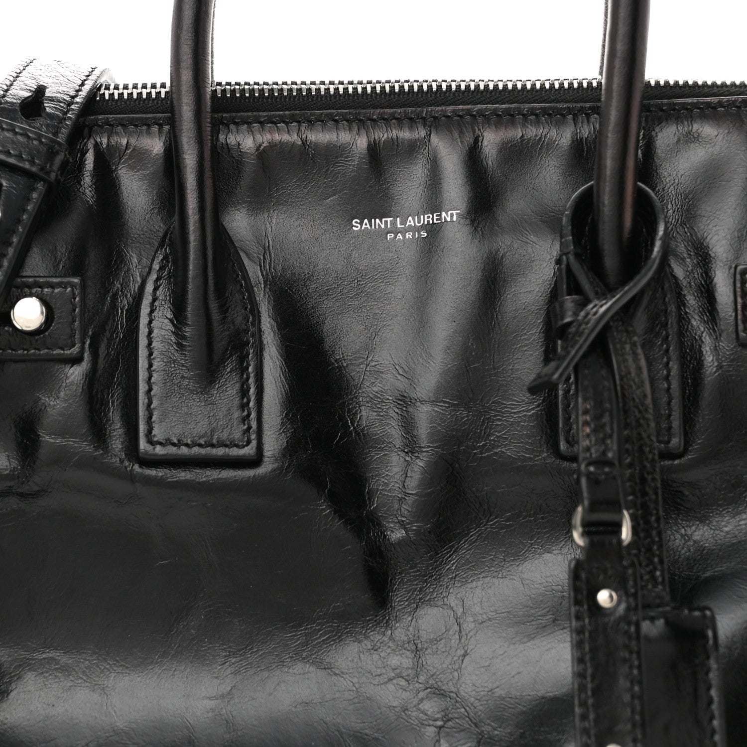 Saint Laurent Glace Calfskin Baby Souple Sac De Jour Black 8 of 10