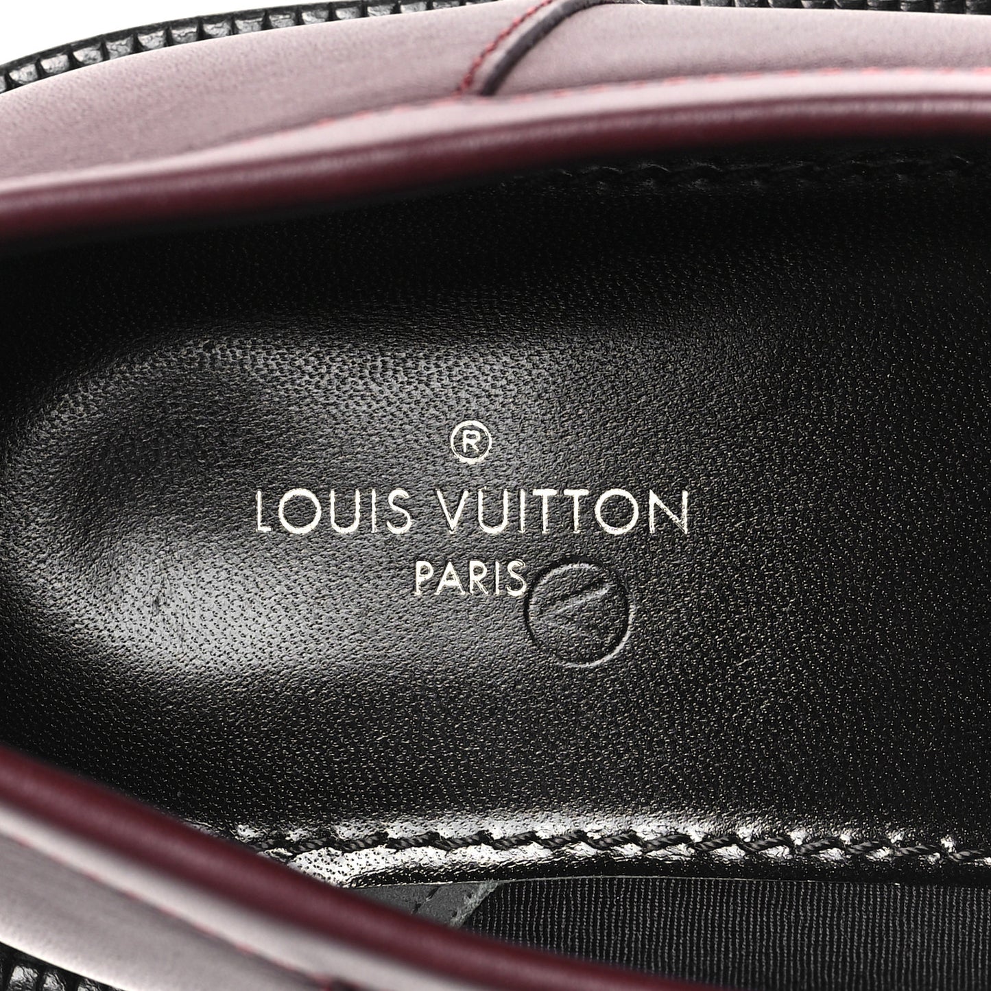 Calfskin Academy Loafers Burgundy 39 Burgundy