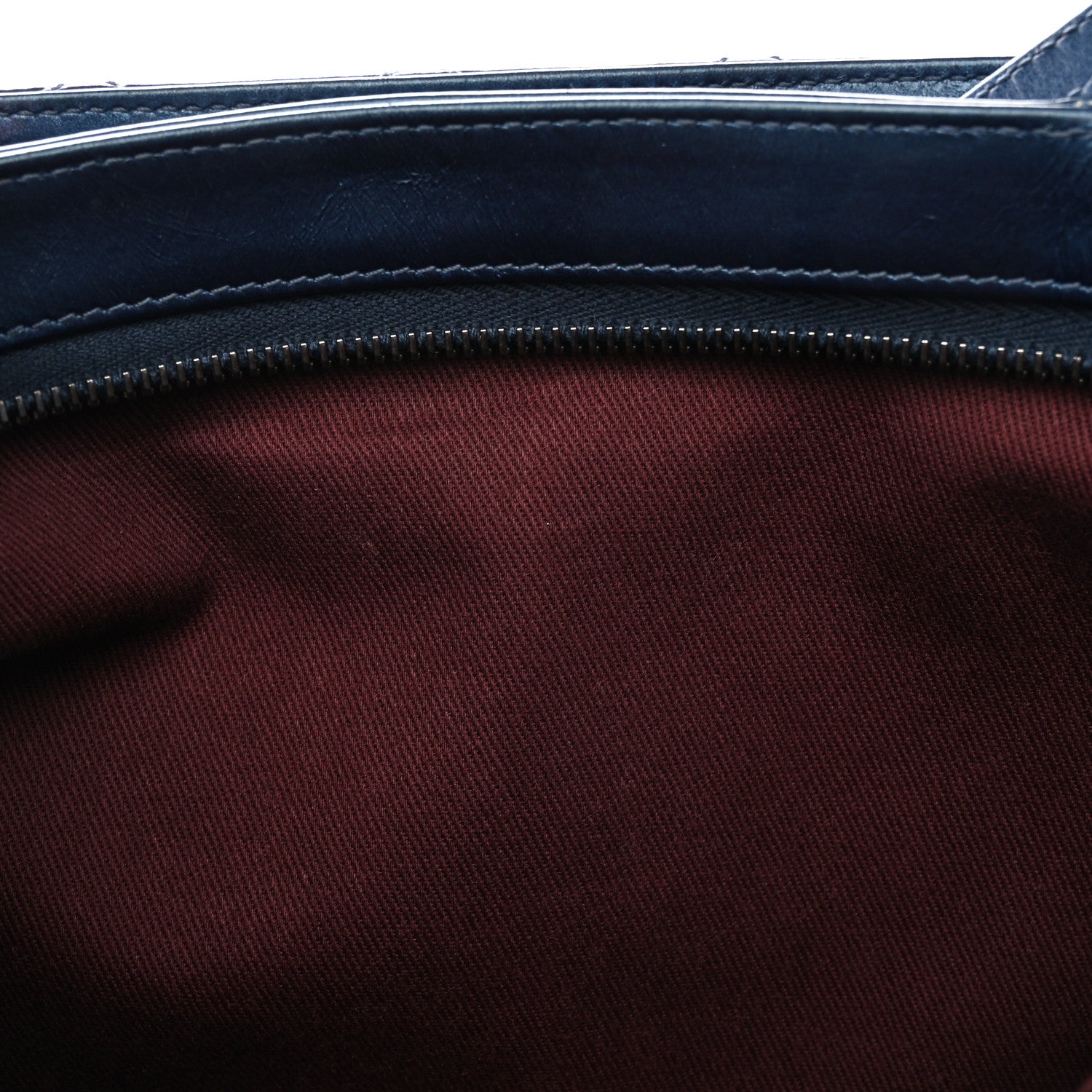 Chanel Glazed Calfskin Quilted Coco Pleats Clutch Navy 15 of 16