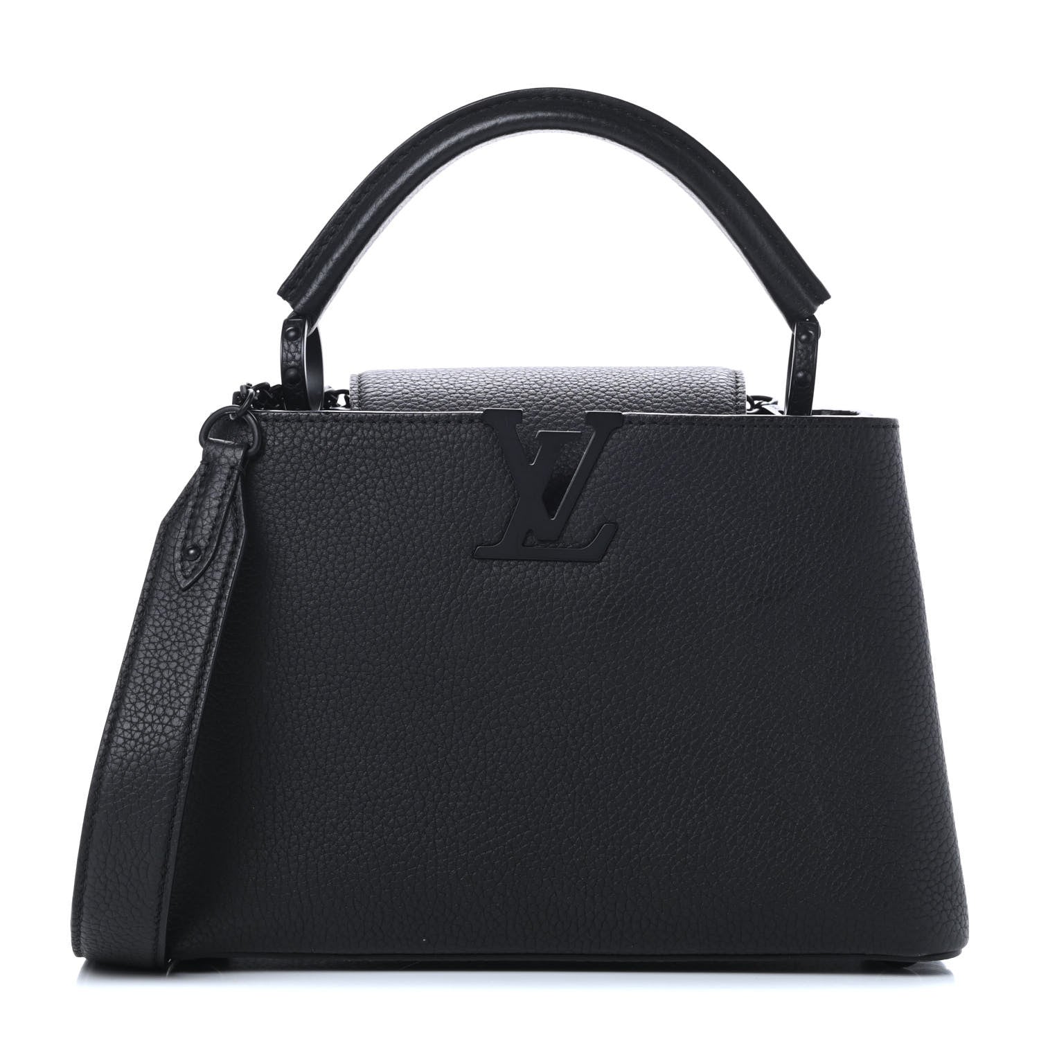 Louis Vuitton Taurillon Capucines BB Matte Black 1 of 14