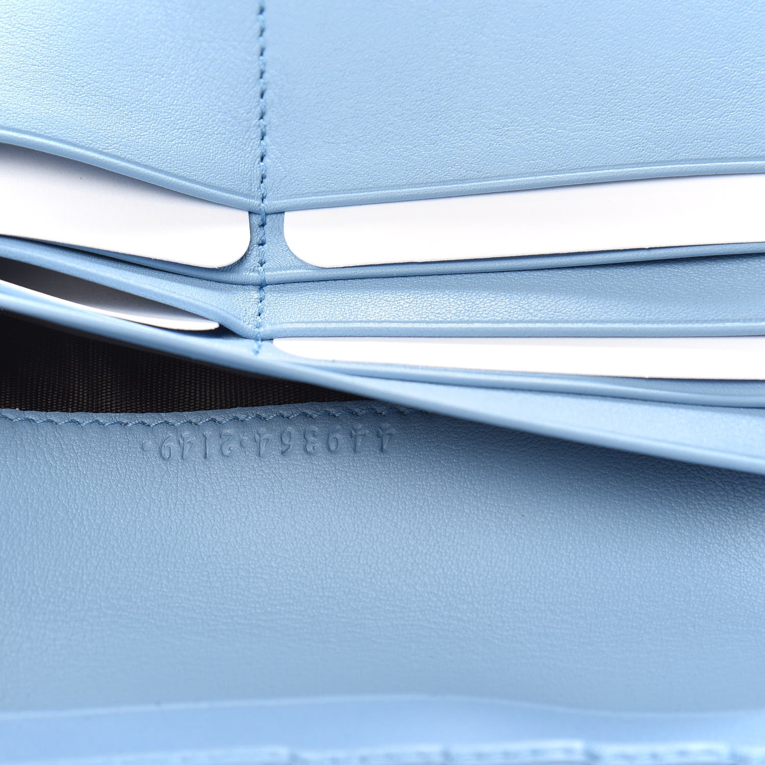 Gucci Soft Microguccissima Continental Zip Wallet Mineral Blue 7 of 11
