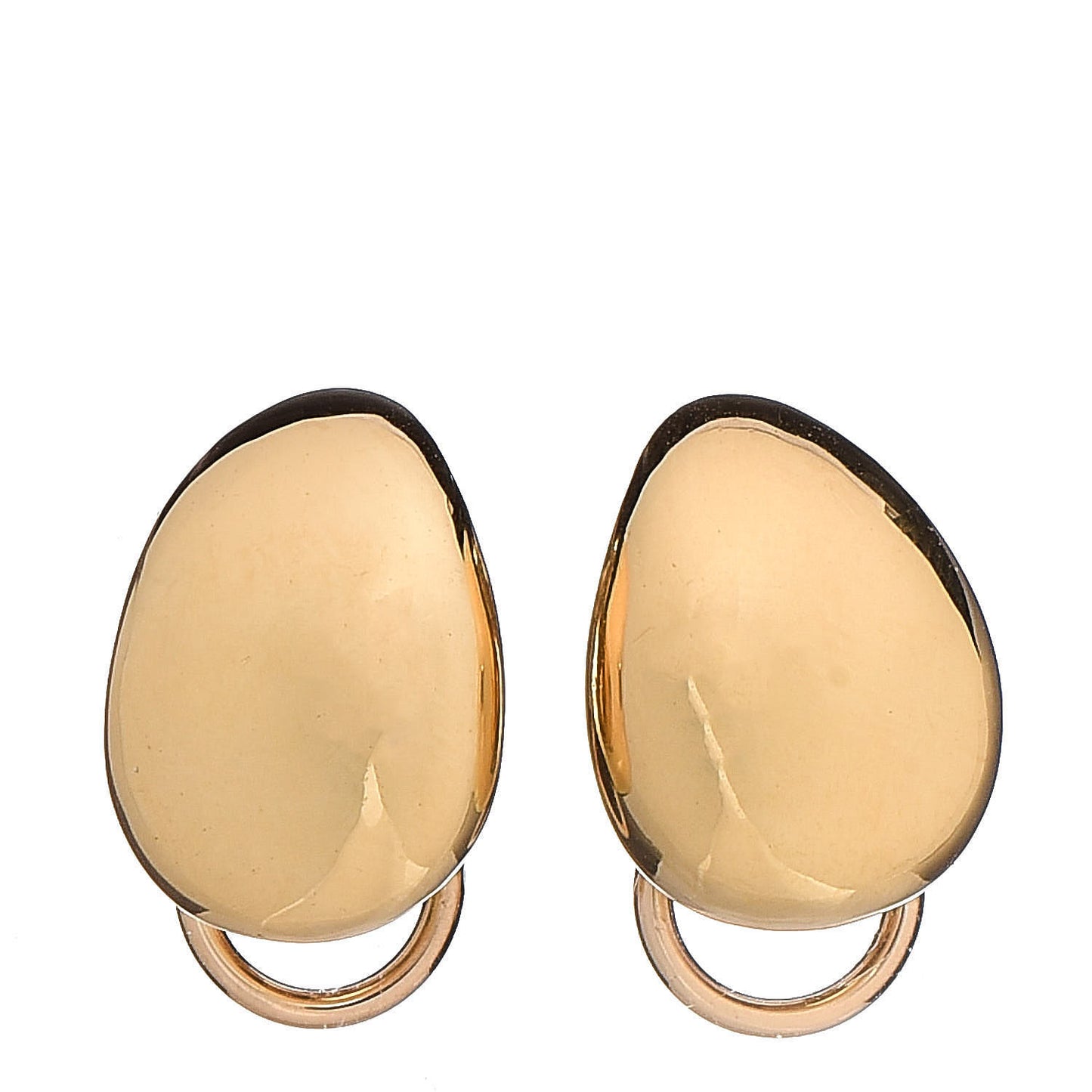 18K Yellow Gold Clip-On Earrings