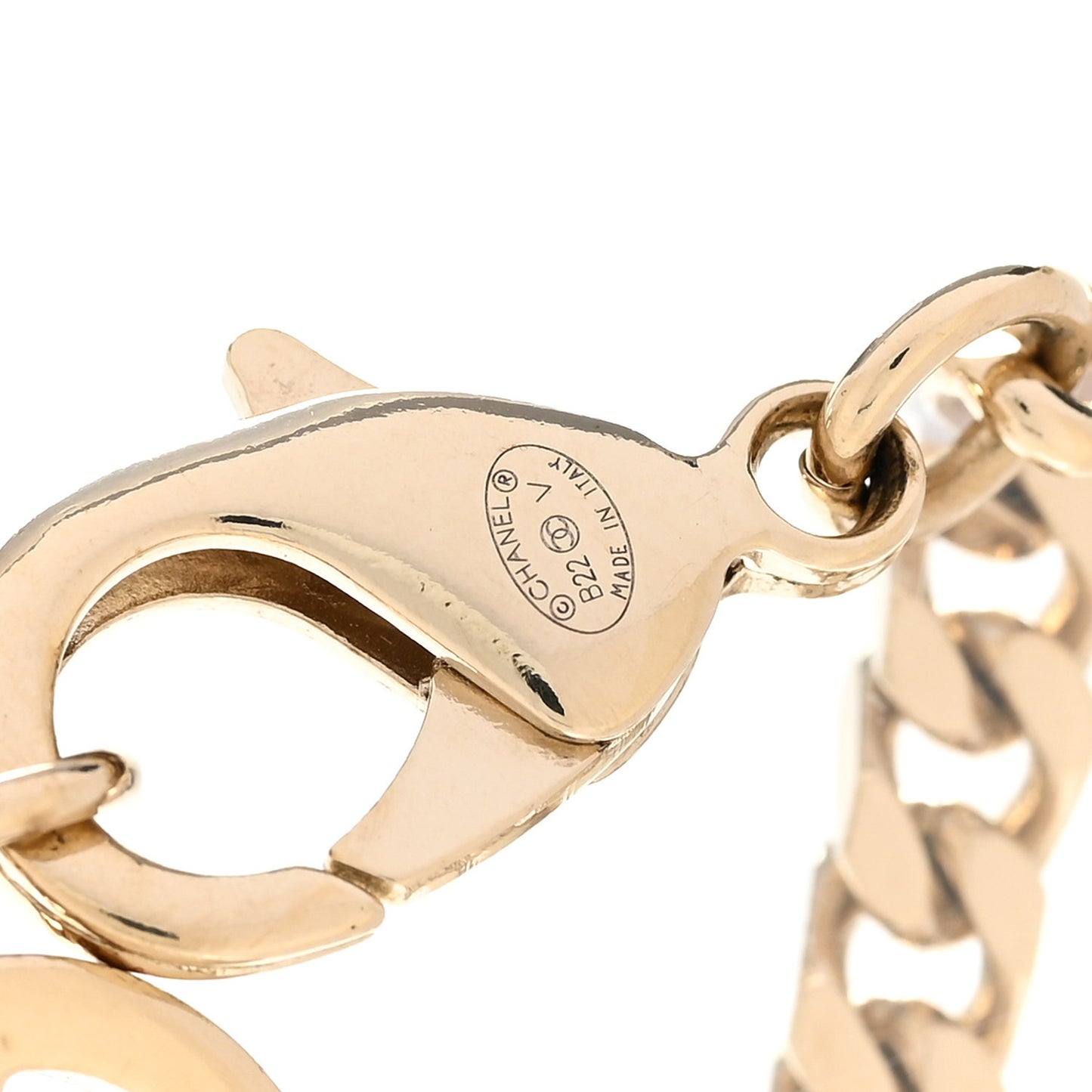 Crystal Chain CC Link Choker Gold Silver