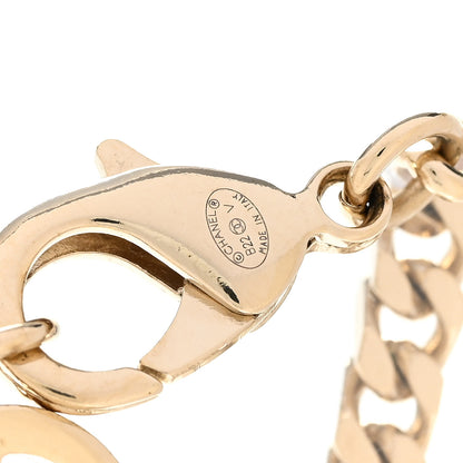 Chanel Crystal Chain CC Link Choker Gold Silver 4 of 7