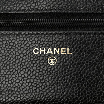 Chanel Caviar Quilted Wallet On Chain WOC Black 6 of 14