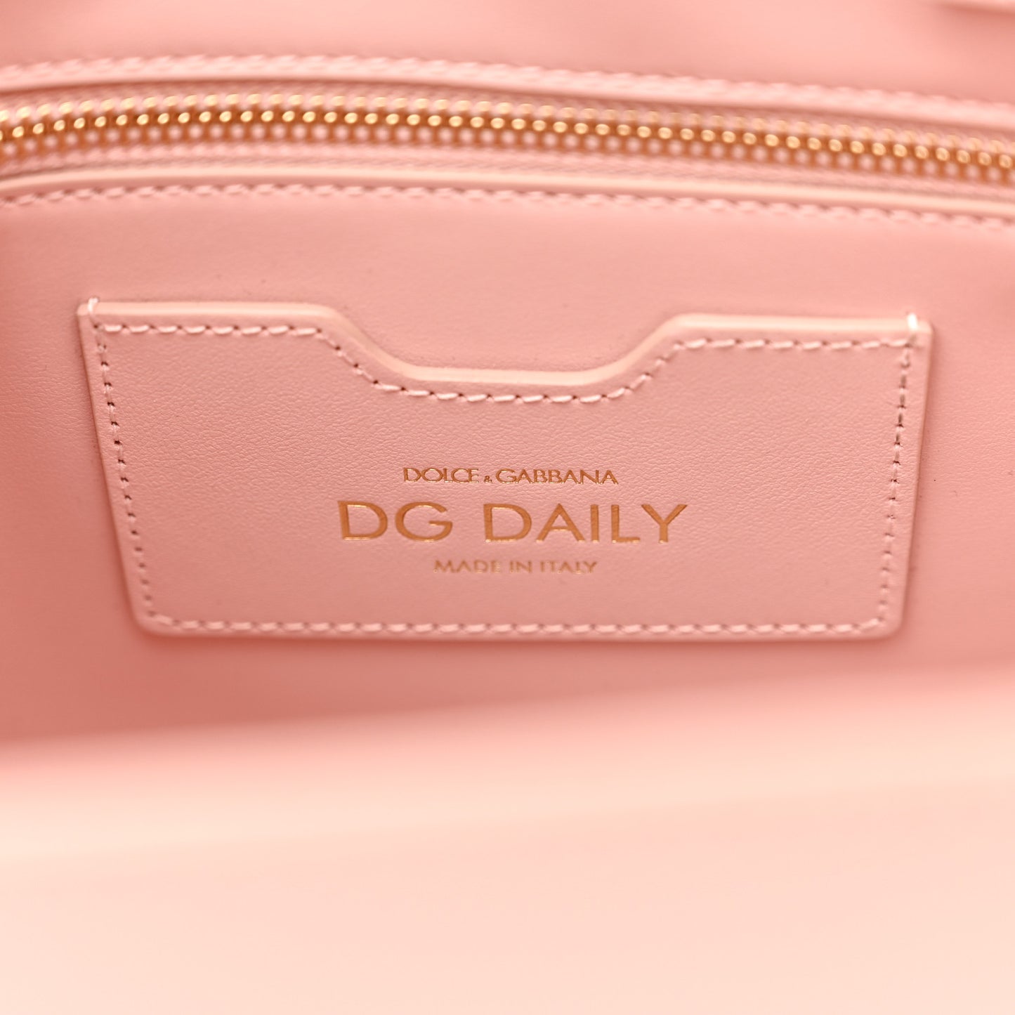 Calfskin Small DG Daily Shopper Tote Cipria