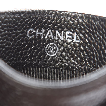 Chanel Caviar Quilted Card Holder Dark Charcoal 6 of 10