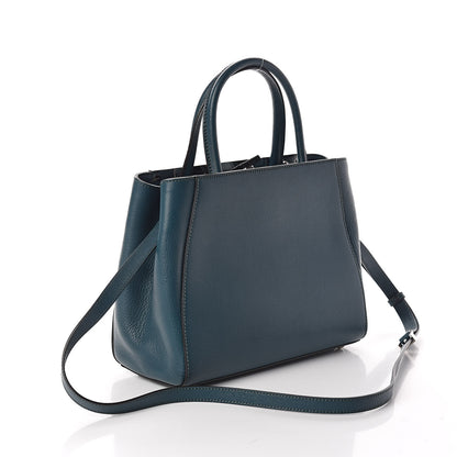 Fendi Vitello Elite Petite 2Jours Tote Oceano 3 of 9