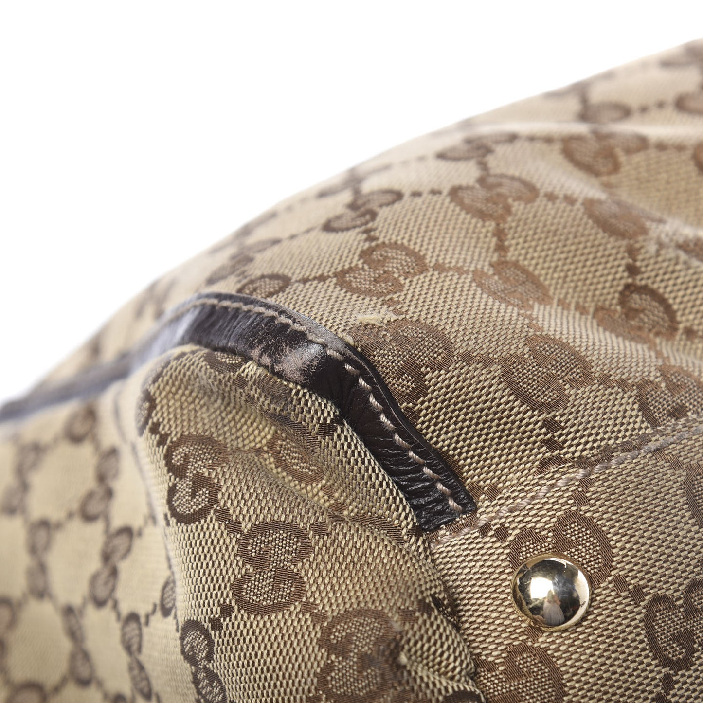 Monogram D Gold Tote Dark Brown