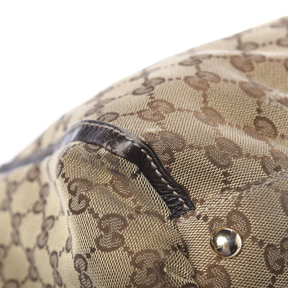 Gucci Monogram D Gold Tote Dark Brown 11 of 14